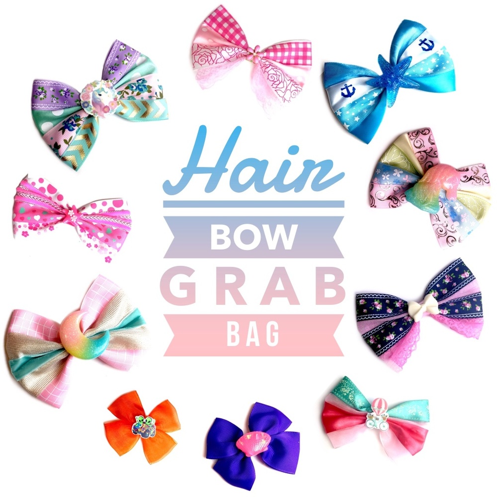 Hair Bow Grab Bag - 5 Bows!